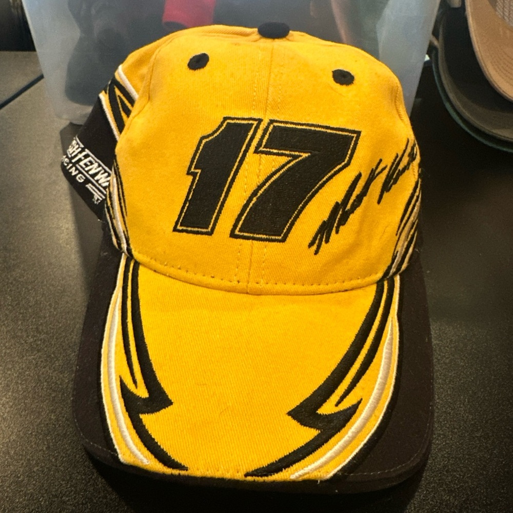 Chase Authentics Yellow and Black Racing Hat